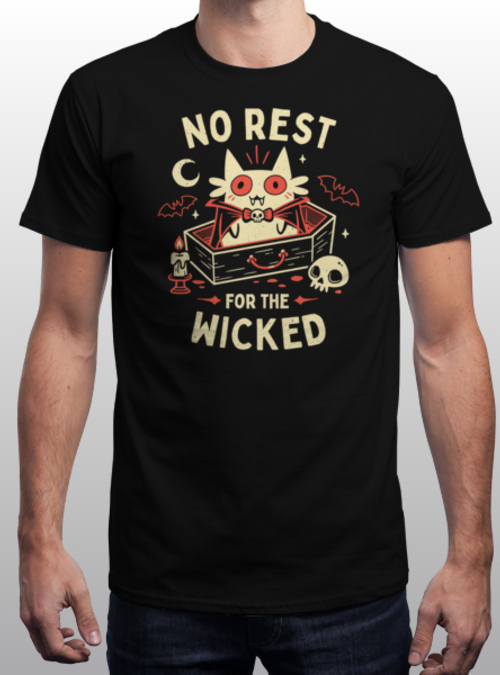 qwertee's tweet photo. "No Rest For The Wicked" is today's tee on https://t.co/LdSWa6Ss6H RePost for a chance at a FREE TEE! https://t.co/anFKR0ERPY