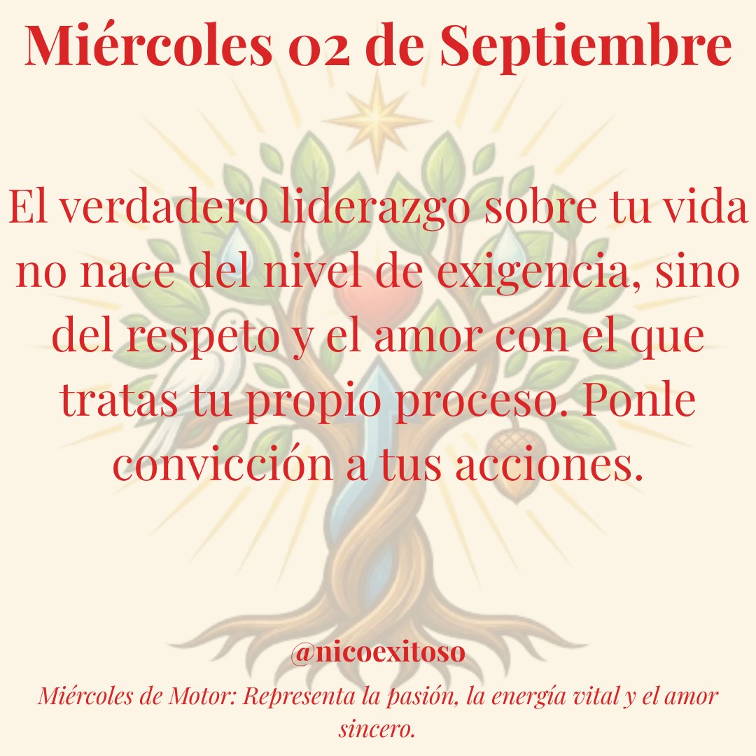 NicoExitoso's tweet photo. Mitad de semana: el momento ideal para revisar la intención detrás de cada esfuerzo.💯 Moverte solo por inercia desgasta la salud; avanzar impulsado por el propósito renueva el espíritu.🌹 Recuerda que no hay logro sostenible si no cuidas tu motor interior.😘 

 #Propósito #Amor https://t.co/6Cjyk70SkW