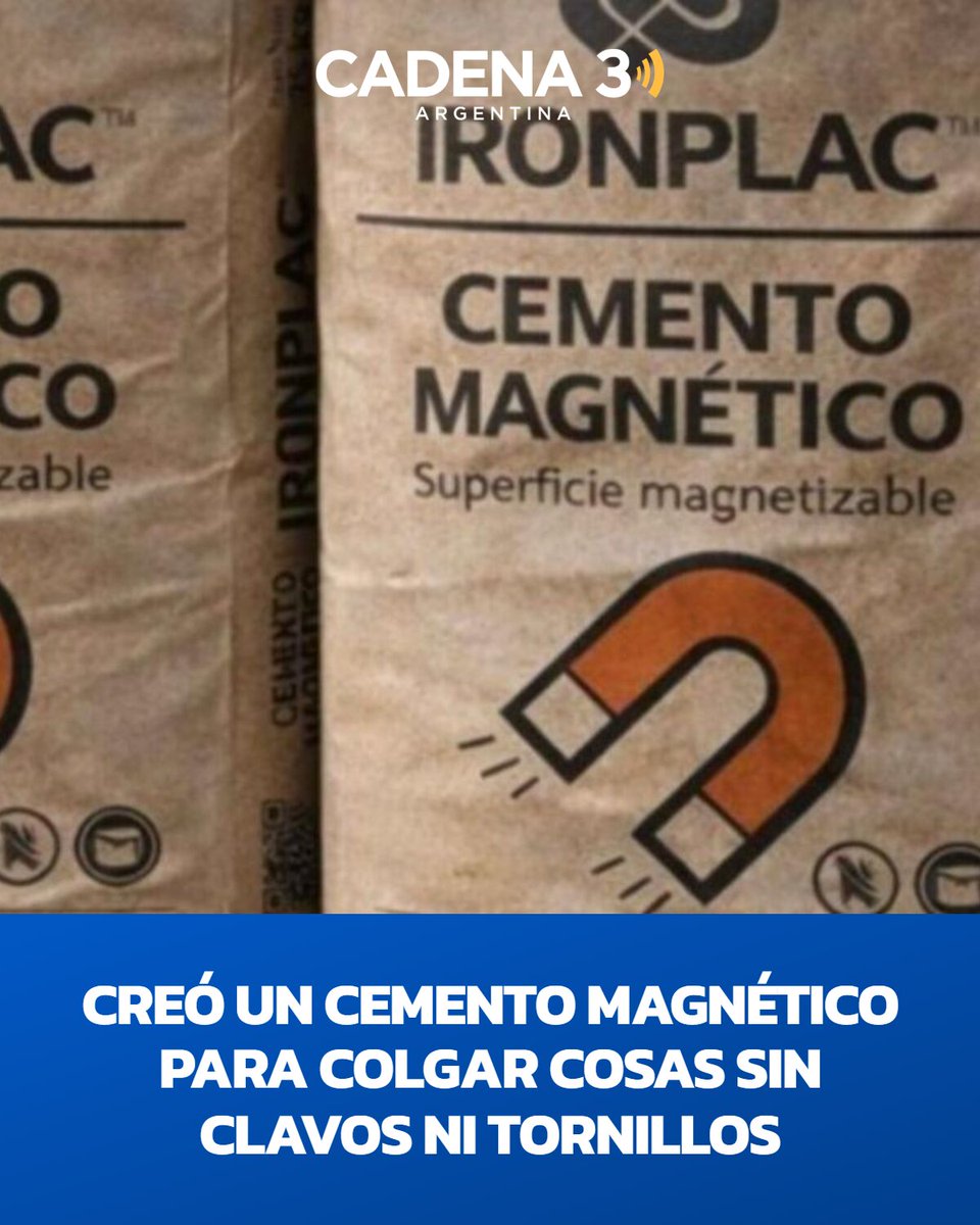 Cadena3Com's tweet photo. Marco Agustín Secchi se preguntó por qué había que agujerear las paredes y decidió innovar. https://t.co/28hIqK23oa