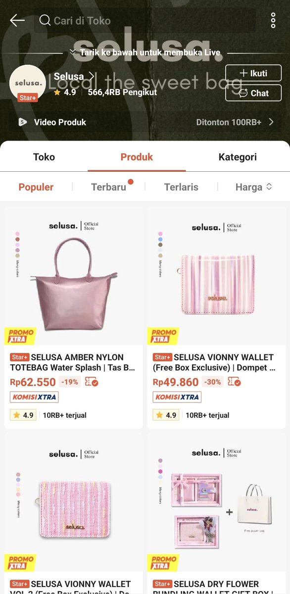 nonachisey's tweet photo. INI SALAH SIAPA??? 😭
awalnya cuma iseng kepo Selusa…
sekarang malah ada 3 barang di wishlist 💀🎀 https://t.co/zwiAVHiBUB