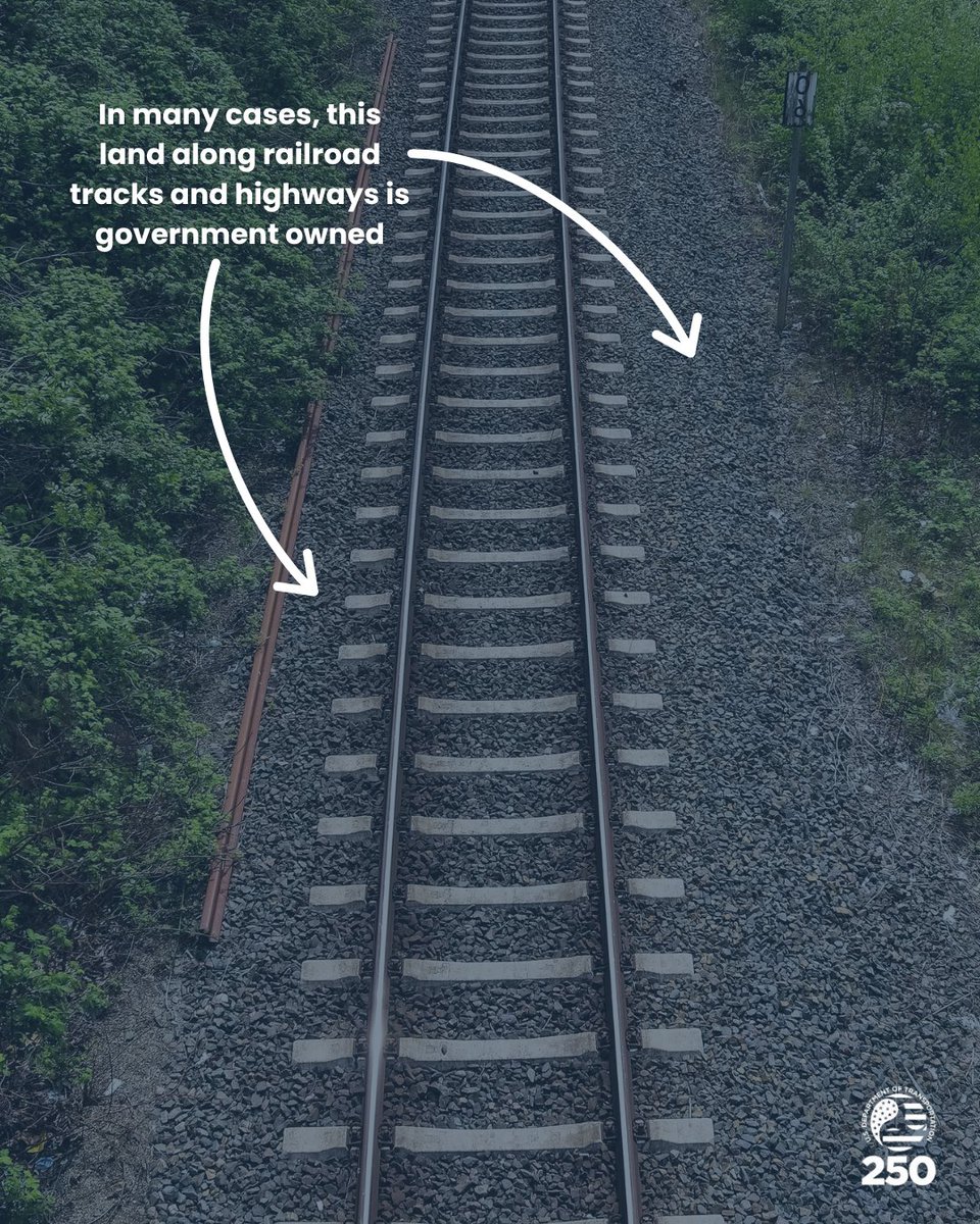 SecDuffy's tweet photo. We have nearly 161,000 miles of highways thanks to President Eisenhower and another 140,000 miles of railroad tracks as part of the national freight network.

Why not make extra use of the land – which has already gone through permitting – as corridors for energy, fiber, other technologies of the future? 

Introducing AMERICA’S GREAT CORRIDORS OF COMMERCE 

It’s just COMMON SENSE 🇺🇸🔥
