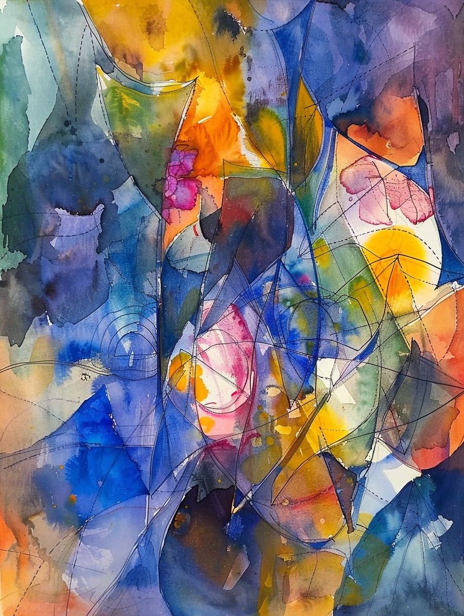 EljayAyoub1's tweet photo. Lose yourself in the soft texture of watercolor strokes and warm color gradients at today’s pop-up art session—small joy for creative souls!， https://t.co/1lTKi5864I