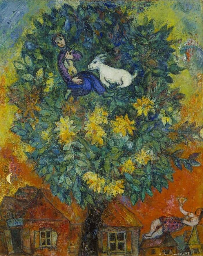 marysia_cc's tweet photo. Autumn in the Village, 1939-45 
by Marc Chagall https://t.co/x5t5yWyhQN