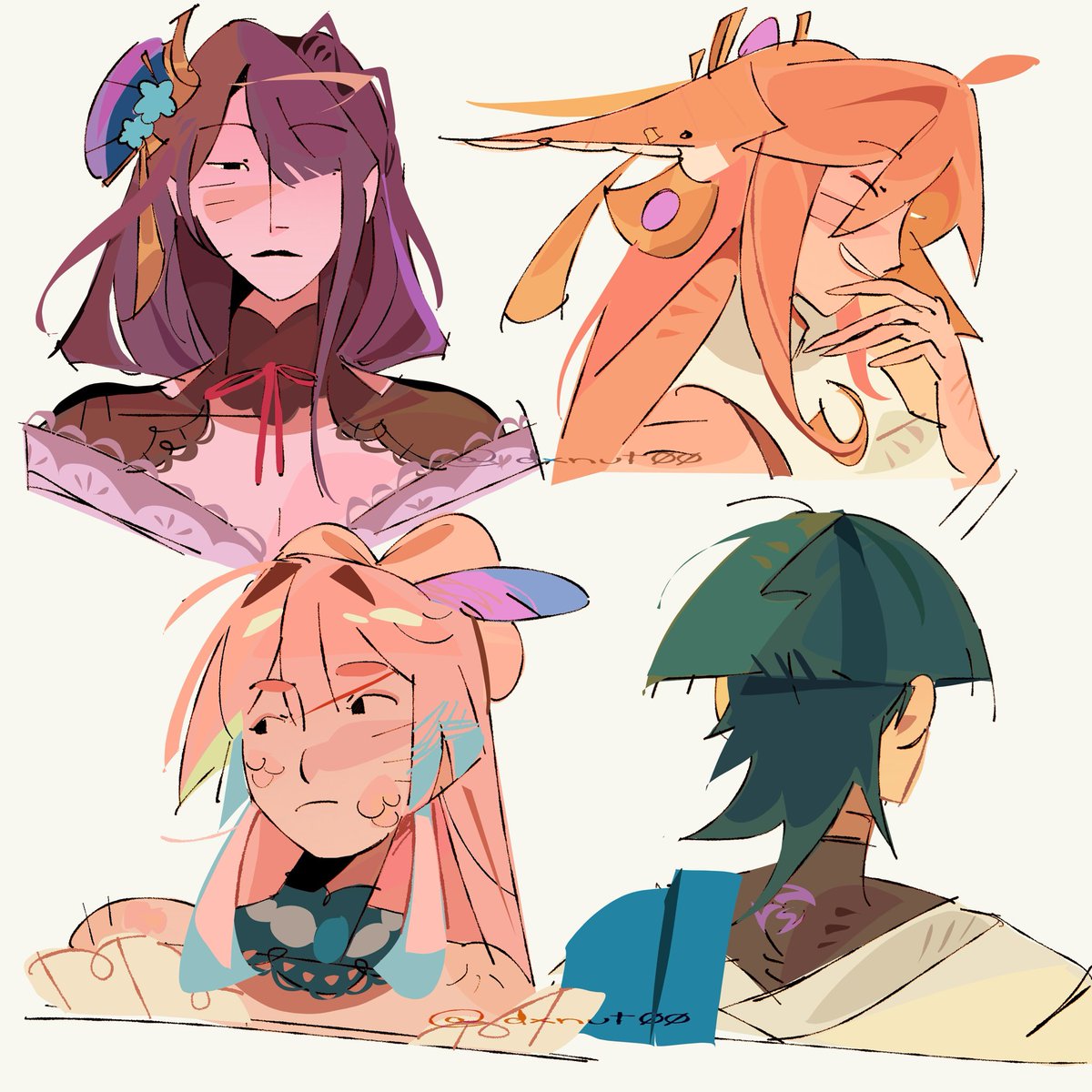 dxnut00's tweet photo. Inazuma cast for testing colors and techniques (miko absolutely mogged)
#GenshinImpact #Kokomi #RaidenShogun #YaeMiko #Wanderer https://t.co/YgVTfJvYqz