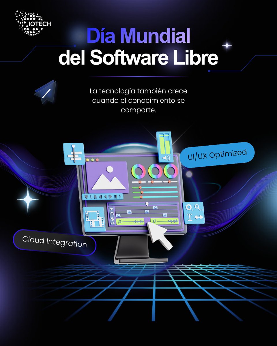 iotech_sec's tweet photo. En el #DíaMundialDelSoftwareLibre celebramos el software que impulsa la colaboración, la transparencia y la creación de nuevas soluciones.
🌎🤝 Código abierto, conocimiento compartido e innovación colectiva.
#SoftwareLibre #OpenSource #Tecnología #IOTECH https://t.co/oWhrFMH0Xq