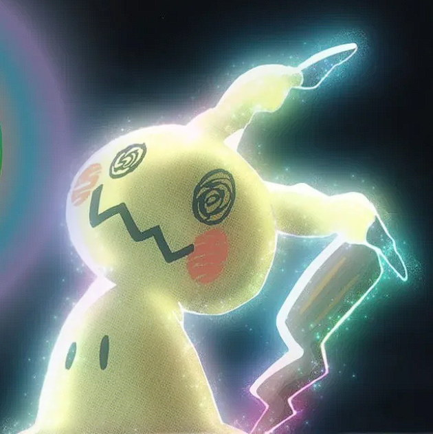 Light_88_'s tweet photo. People are wondering if the Mimikyu from the Pokémon Wild Card film will get a Mega Evolution, but I think this glow is more likely tied to Majin, the new gimmick in Pokémon Winds & Waves.

With the movie expected in late 2027/2028, after Winds & Waves releases, this feels far more likely to be a hint at the new mechanic than a Mega Evolution. 👀