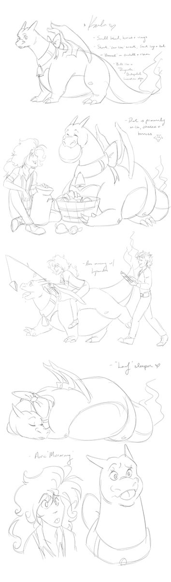 SPARR0WSAUCE's tweet photo. Doin' the comic thing again, you can visit my DA (link in profile) for updates. :3 

This is Karla. A Charizard who thinks she's a cow. A cow-izard, naturally. :3 She's a main character of the chapter I'm working on. :P https://t.co/ukKyRJjpFO