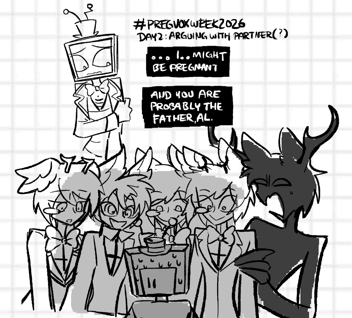voxtekEmployee's tweet photo. day 2 of #pregvoxweek2026 : arguing with partner(s)

my friend drew this on magma! i'm uploading it for her❤️ https://t.co/mauOzJmp4p