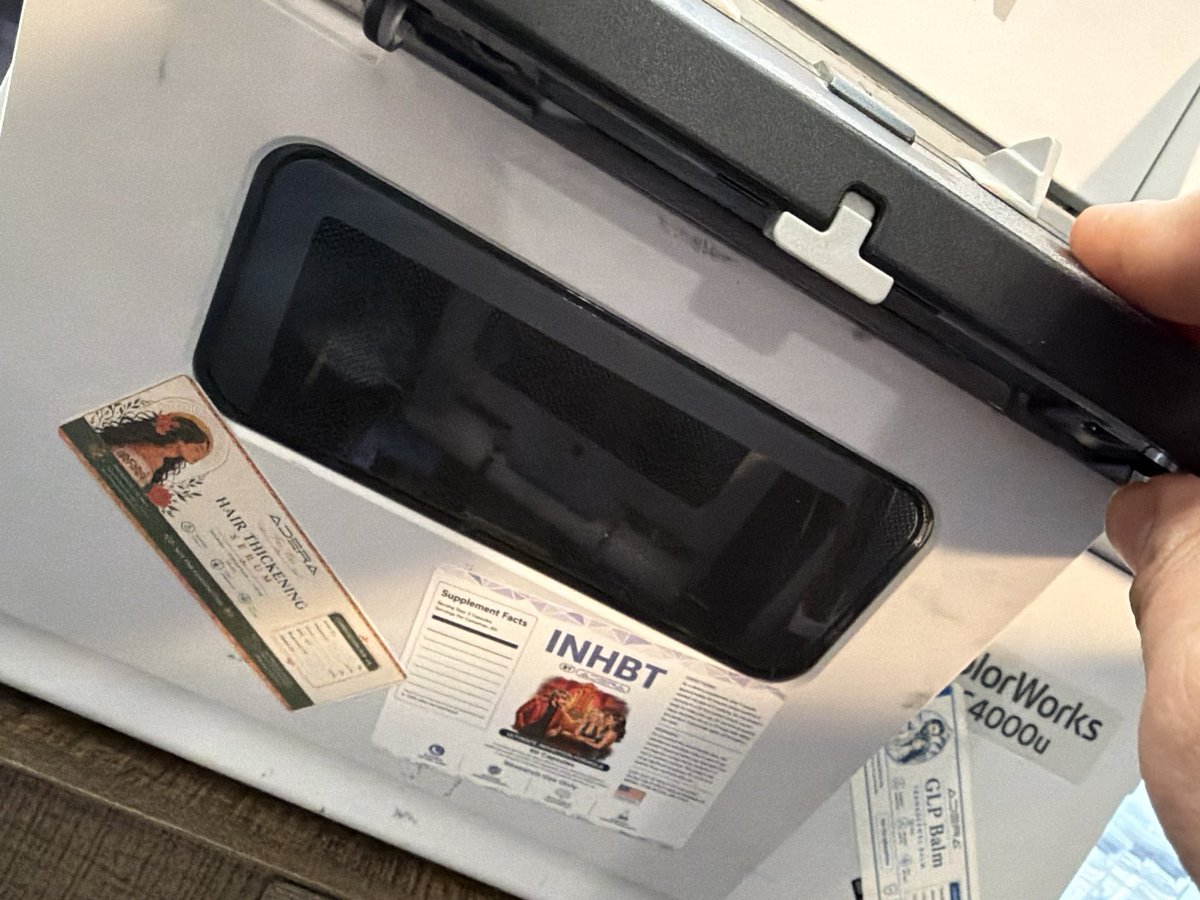 AderaState's tweet photo. @n1after40 Sure! It’s actually cause our label printer is broken :/ it has been an absolute mess. But not counterfeit! https://t.co/6i03aLbNvH
