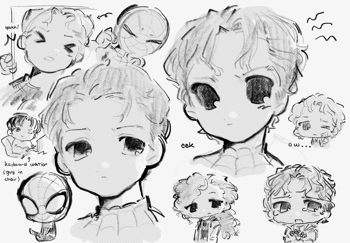 koitojpg's tweet photo. the m in peter parker stands for moe https://t.co/QNVpajOiRh