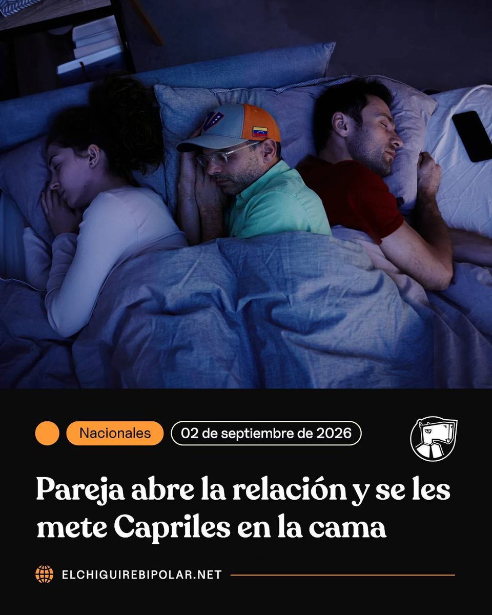 ChiguireBipolar's tweet photo. Pareja abre la relación y se les mete Capriles en la cama https://t.co/q8e3WfQDFi https://t.co/cm6r6NUQmv