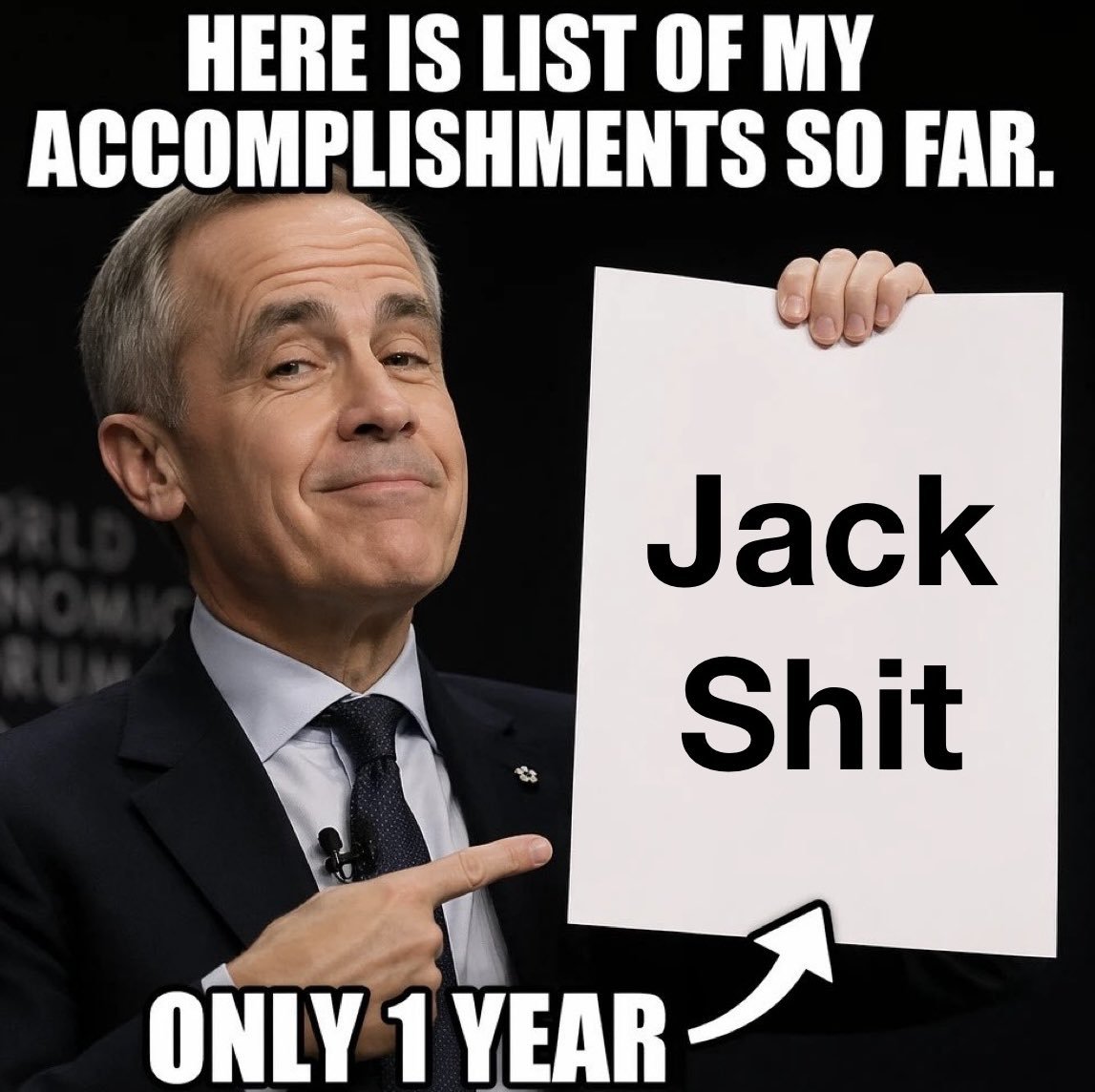 truckdriverpleb's tweet photo. This Mark Carney meme is the truth https://t.co/gO9An4tb89