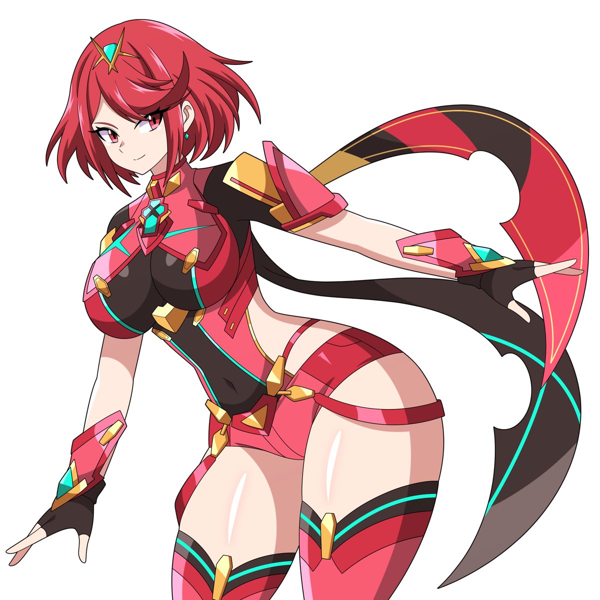 Abyss162's tweet photo. Pyra Commission 
#Pyra #Xenoblade2 #ホムラ #commissionㅤ https://t.co/NYFCwgcDRf