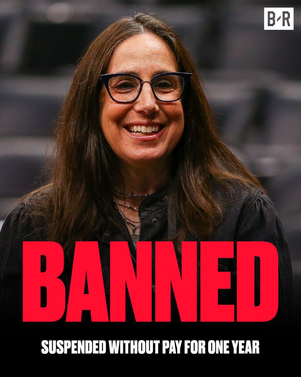 BleacherReport's tweet photo. 🚨 NBA has banned Clippers owner Steve Ballmer and executive Gillian Zucker from all team activities for 1 year, president Lawrence Frank for 6 months and Dennis “Uncle Dennis” Robertson for 5 years for their roles in salary cap circumvention https://t.co/Zs9ZNSO5IO