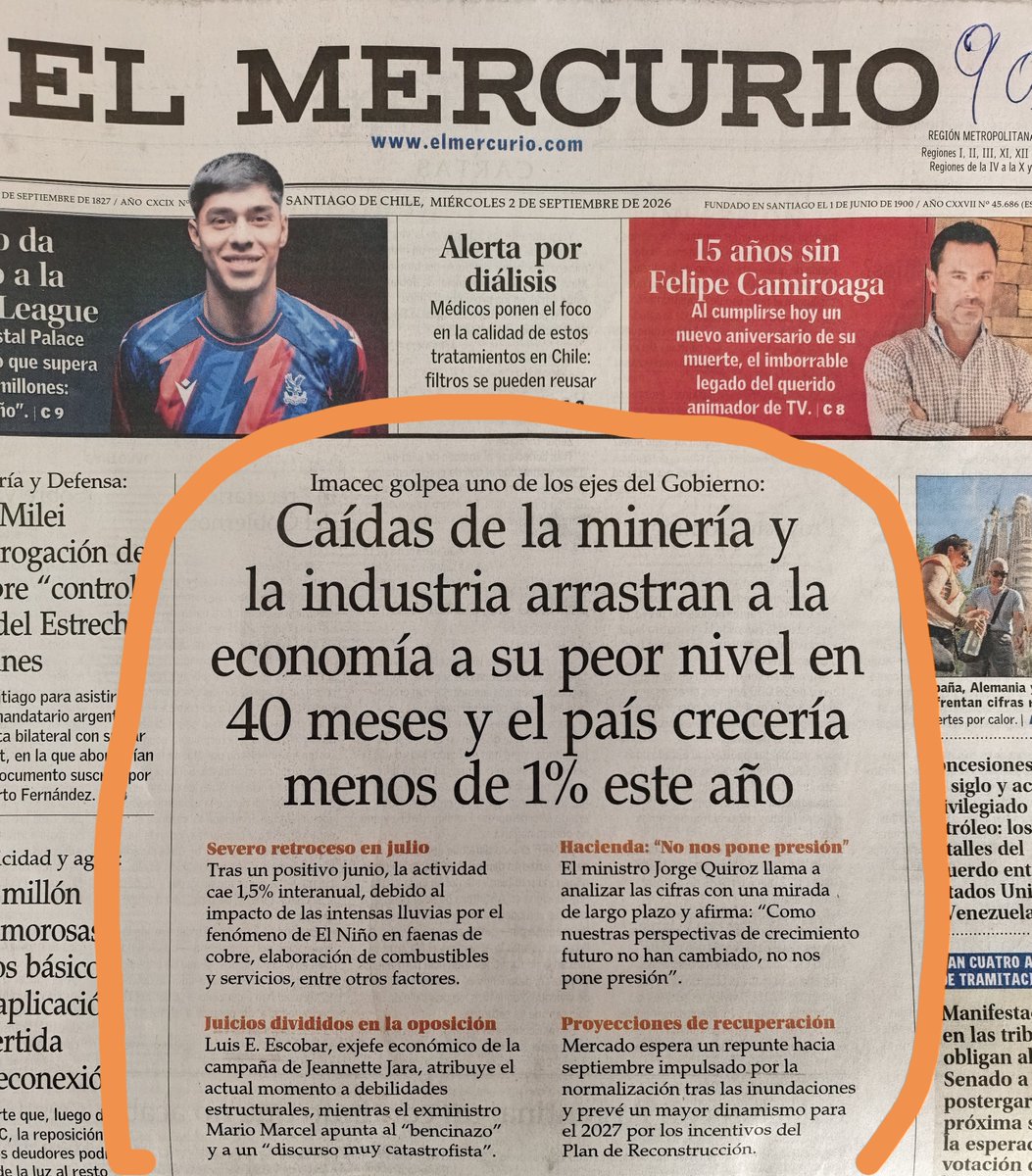 Hugo_Gutierrez_'s tweet photo. Chile es un Estado en quiebra no fue una metáfora de Kast, fue una predicción https://t.co/0w5E2j3S3O