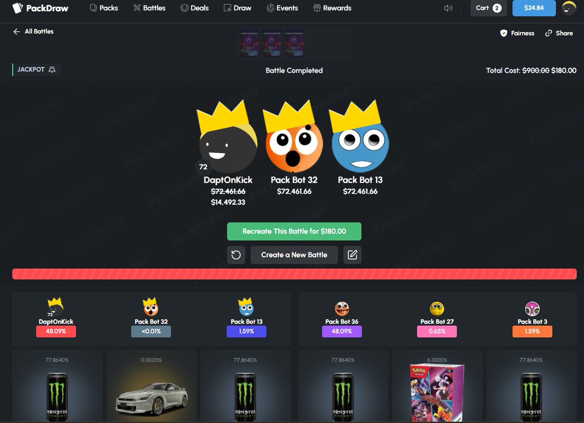dapt_official's tweet photo. Uhhh so this is why I say @PackDraw is the best IRL case unboxing site and it's not even close.  

 $180 battle pays over $14,000, We pulled a $215k GTR WTFFF Thanks @DoomPackdraw 

💰$40 giveaway
✅Follow, RT, Drop Sol
🏄‍♂️2 Winners $20 each
💜Much Love! https://t.co/tmWd4JA1PH