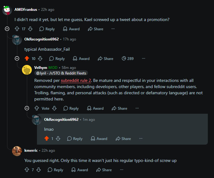 EzzyShade's tweet photo. how much you pay these moderators to protect you @AmbassadorKael ? cause it's hilarious how far they go when people AGREE with what was said.. https://t.co/ErzMDkQcs5