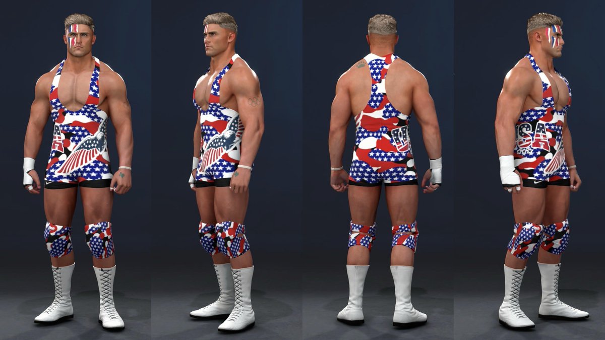 A2JWWE2k's tweet photo. Reimagined: Marshall Andrews.
A little side project I have been working on to switch up this guys gimmick and look.
Now up on CC!
Hashtags: #A2J
#WWE2K26 #AWF https://t.co/f6cUom5qLD