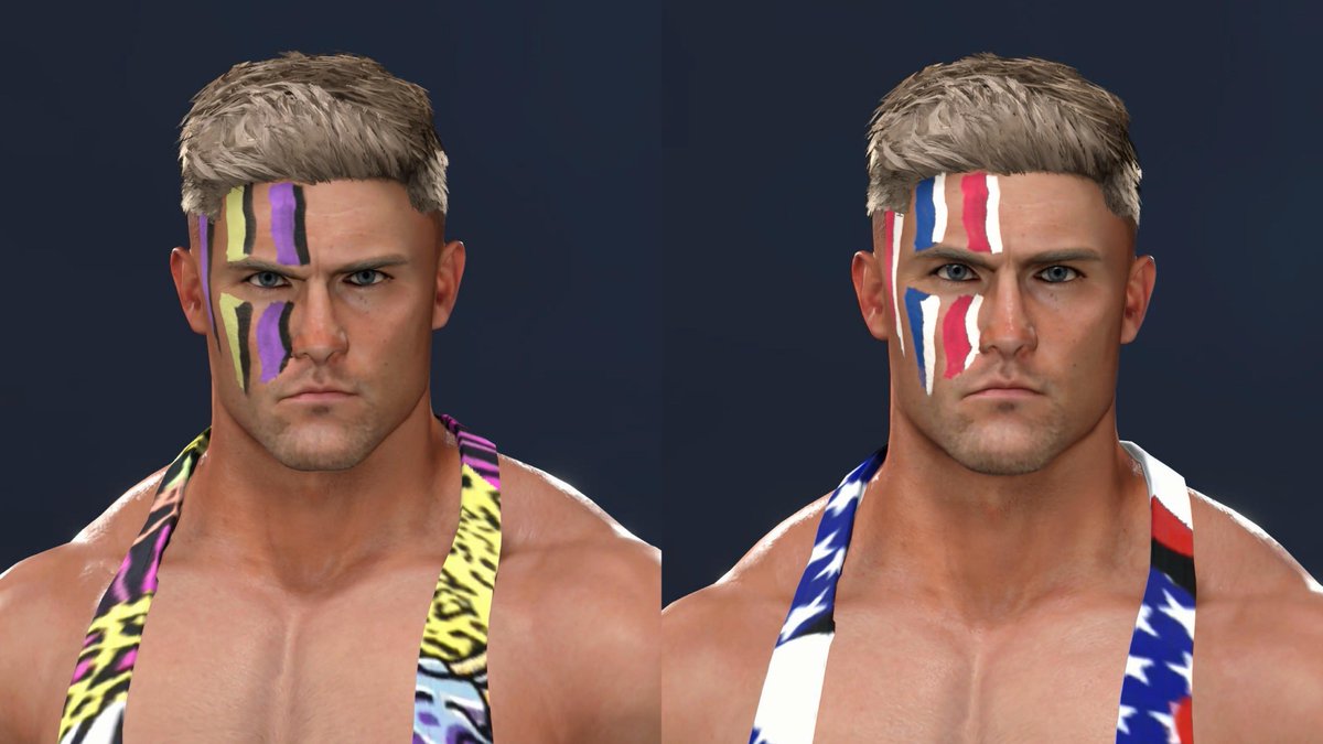 A2JWWE2k's tweet photo. Reimagined: Marshall Andrews.
A little side project I have been working on to switch up this guys gimmick and look.
Now up on CC!
Hashtags: #A2J
#WWE2K26 #AWF https://t.co/f6cUom5qLD