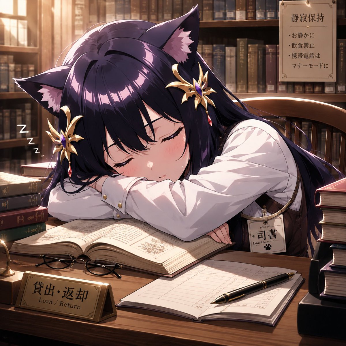 2Msa099's tweet photo. #AIイラスト #Aipictors #猫娘
ピクターズのお題「図書館猫」 https://t.co/0muCRH2Nbf