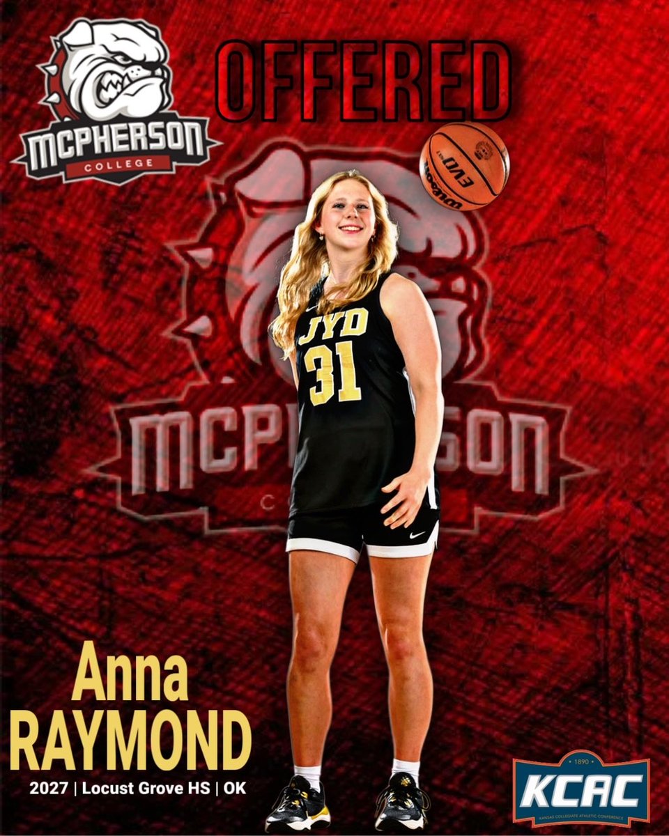 AnnaRaymond31's tweet photo. After several texts and a great phone call with @Coach_Unruh  I am excited to announce that I have received an offer from @MC_BulldogsWBB.  Thank you to the entire coaching staff, I look forward to coming up and visiting your campus! #Blessed https://t.co/u4ZFBy4Tgz