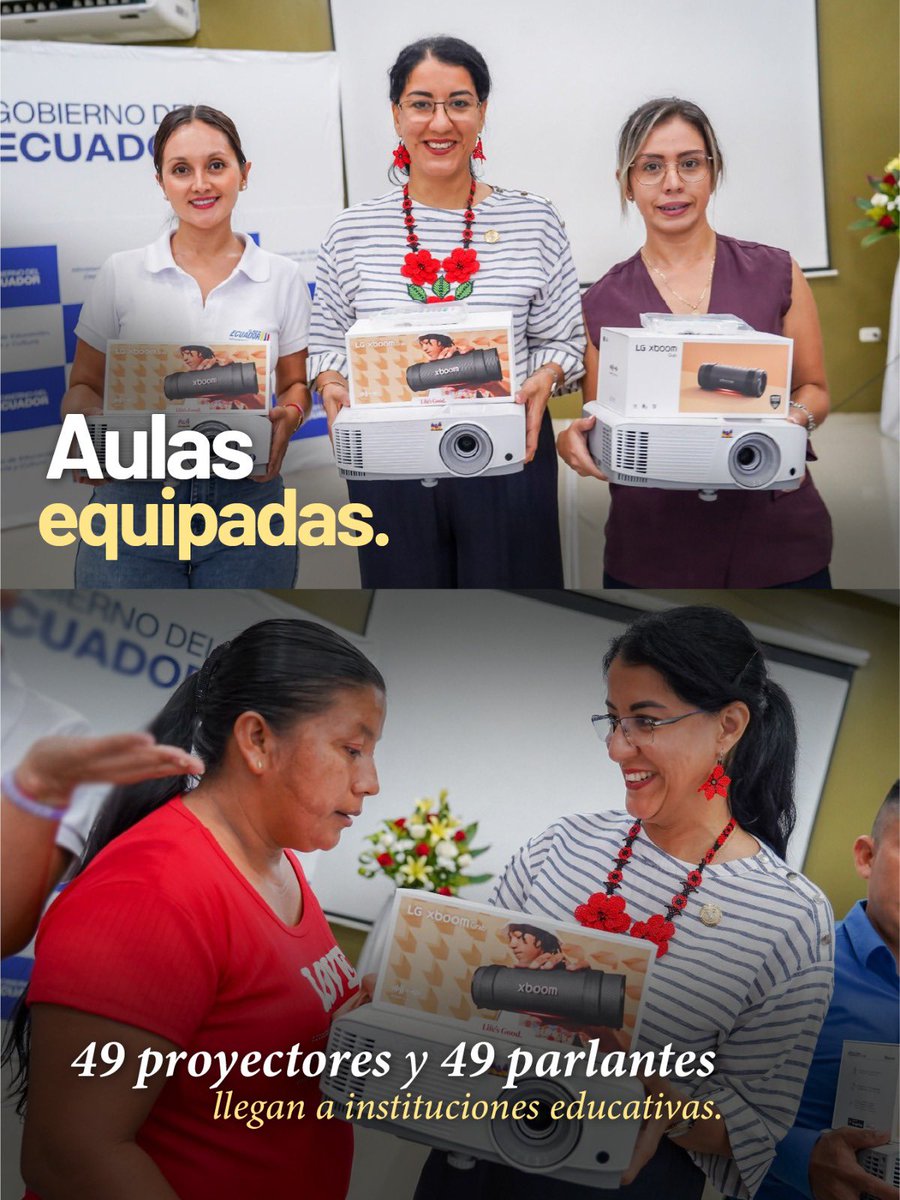 GildaAlcivarOk's tweet photo. 📍 TENA | Más tecnología para aprender y crear. 💻

Llevamos nuevas herramientas a estudiantes y docentes para que la tecnología también sea parte de su aprendizaje. 
🎓 955 equipos tecnológicos llegan al Instituto Superior Tecnológico Tena.
🏫 Instituciones educativas de Napo. https://t.co/YtUw3hg87t
