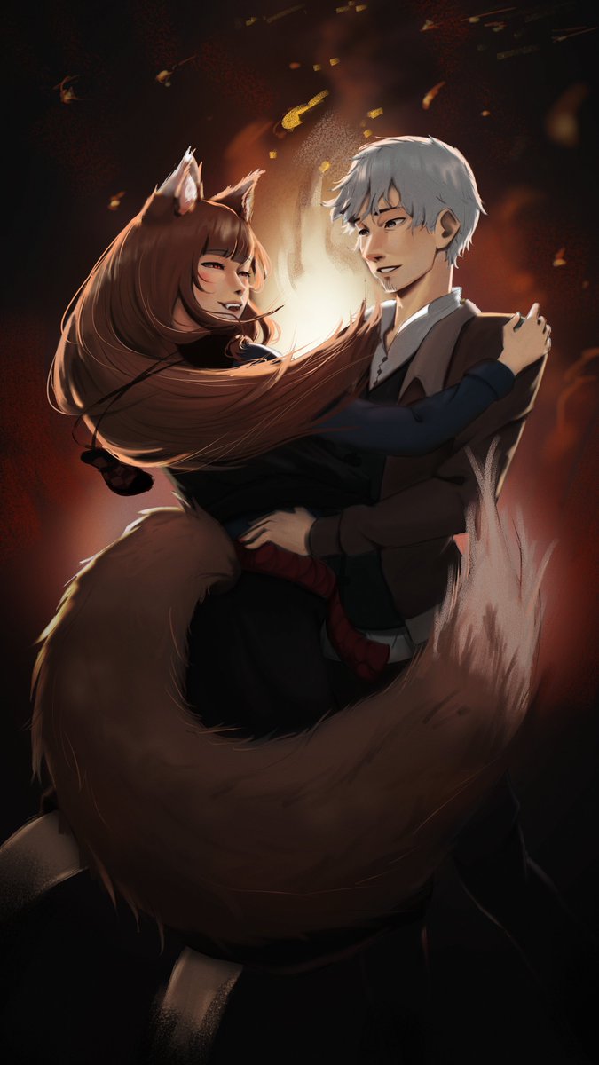 Lyk_noe's tweet photo. 10/10 – Holo &amp; Lawrence 

That concludes the series! Thanks for tagging along :D I'd love to make this a yearly thing and from tomorrow... back to sketches!

#spiceandwolf #狼と香辛料 #digitalart #fanart https://t.co/xe5PnPYboy