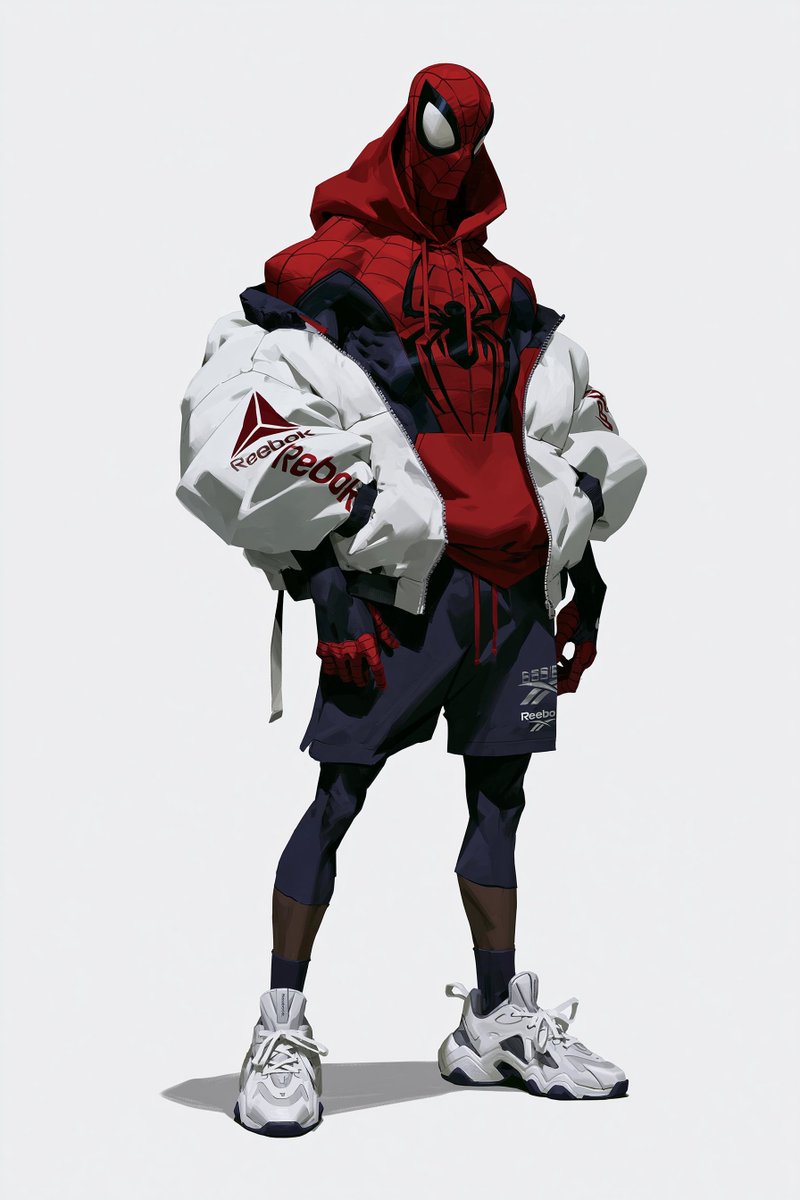 knightama's tweet photo. Reebok's turn (3/7)

Which brand fits Spider-Man best? Seven brands. Seven suits. One winner. https://t.co/9JDQ60kPXo