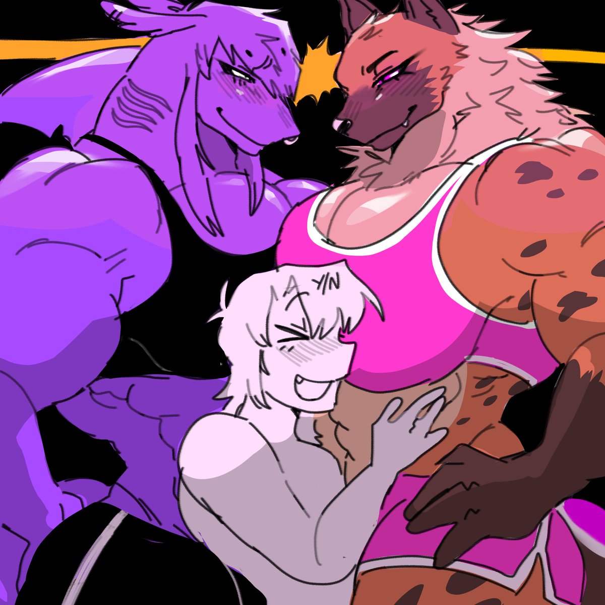 Instriaa's tweet photo. Honestly it's a great match up between Nyxie and Ria ~!

Absolutely loved the piece thank you so much @cclownteeth for this opportunity to commission you~ 💕 https://t.co/PGsqEuqPsc