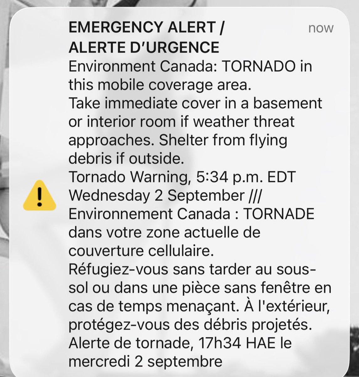 gar_pic's tweet photo. @Storm_City and Environment Canada have issue a #StormWarning for tonight’s game. https://t.co/tSPTDq6It7