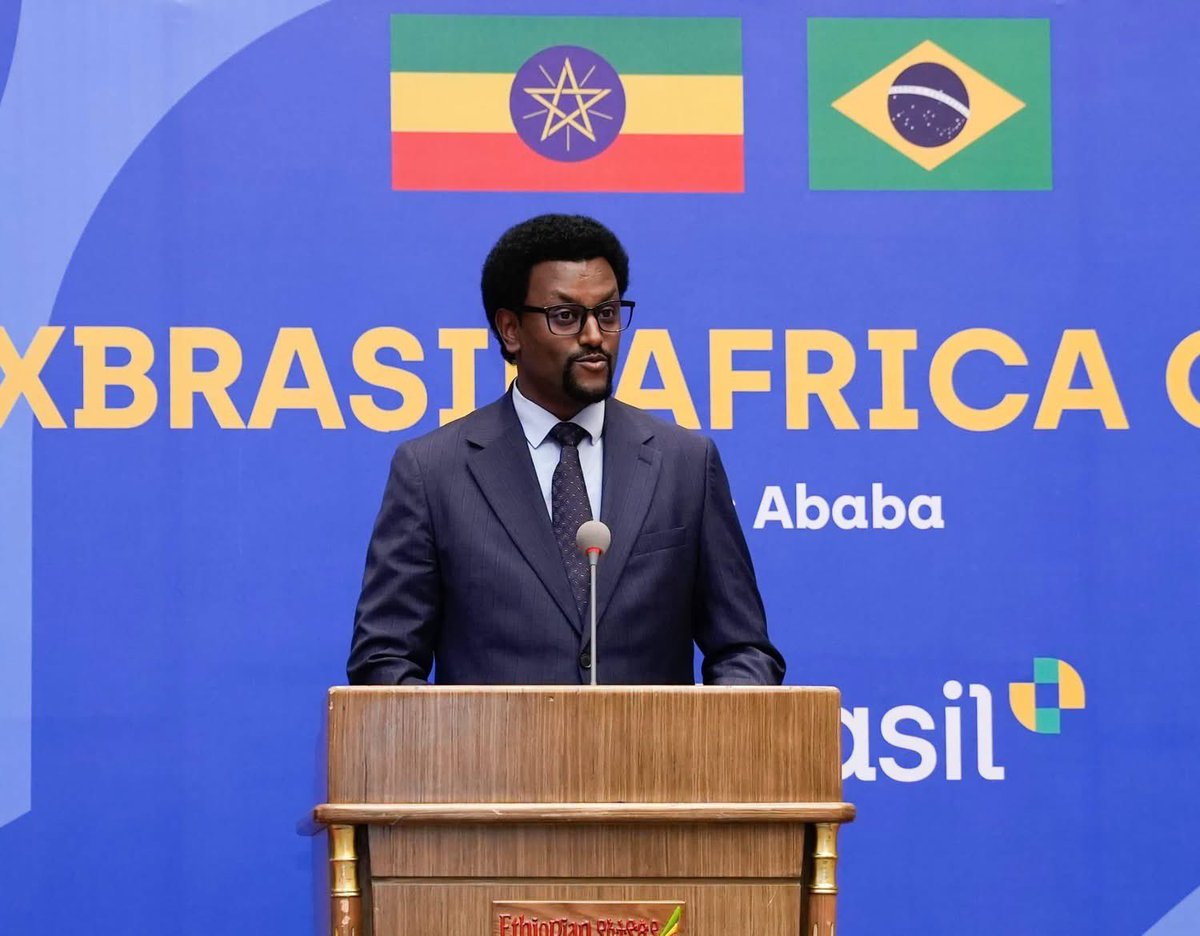 MFAEthiopia's tweet photo. Brazil’s Trade and Investment Promotion Agency, ApexBrasil, officially inaugurated its first African office in Addis Ababa, opening a new chapter in efforts to deepen economic and commercial ties between Ethiopia and Brazil.

Speaking at the inauguration, Ambassador Meles Alem, Director General for European and American Affairs at the Ministry of Foreign Affairs, said the two countries’ shared membership in BRICS provides a strategic framework for expanding economic cooperation. He said the office would help bridge the two markets through market intelligence, reduced information barriers and business matchmaking. Ambassador Meles also highlighted agriculture and agribusiness, manufacturing, renewable energy, bioenergy, logistics and transportation as key areas of potential cooperation.

ApexBrasil President Laudemir Muller said the permanent presence in Addis Ababa would help remove information barriers for investors, provide localized market intelligence and facilitate B2B matchmaking, creating a strategic hub for Brazilian enterprises seeking opportunities in Ethiopia and the wider region.

Commissioner of the Ethiopian Investment Commission Zeleke Temesgen underscored Ethiopia’s commitment to global economic integration and attracting international investment. The speakers stressed the importance of sustained institutional engagement and stronger private-sector participation in translating bilateral relations into concrete economic partnerships.

The office will support investment promotion, trade missions, market intelligence and business matchmaking, connecting Brazilian businesses with opportunities in Ethiopia and the wider African market.