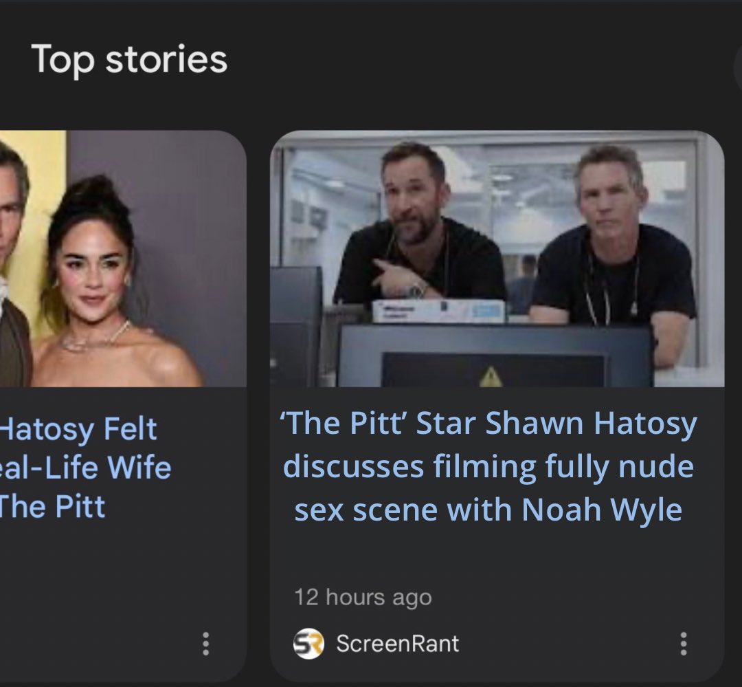 remybuniverse's tweet photo. HOLY FUCK WHAT DO YOU MEAN A SEX SCENE IN THE PITT S3????? https://t.co/dX8igsgsjH