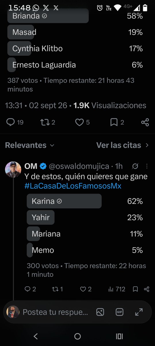 Erykcito's tweet photo. @oswaldomujica Mi humilde votación https://t.co/0xB0LB5tVz