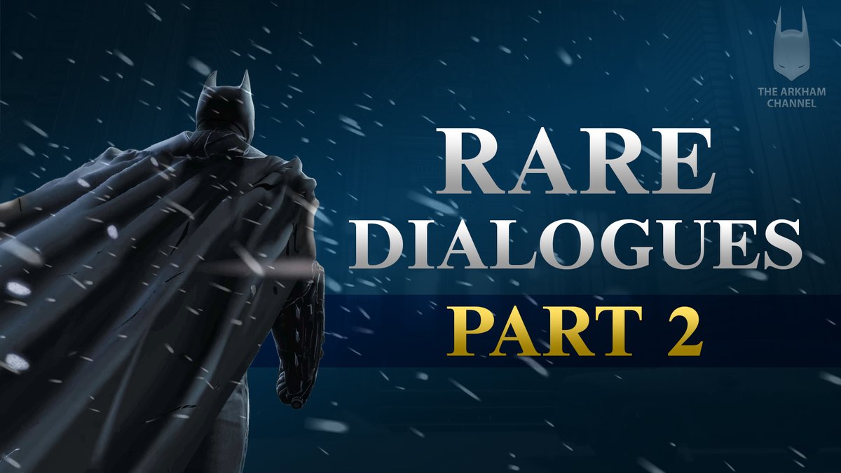 ArkhamChannel's tweet photo. New video featuring 10 more rare dialogues you might have missed while playing through the Batman: Arkham games. Check it out and see if you knew about any of them ➡️ https://t.co/Adx0hp6nMk https://t.co/1MucmJ1vUT