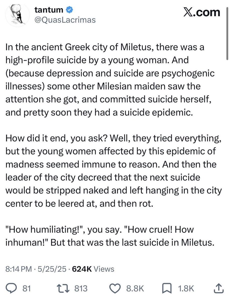 VladdyandAmelia's tweet photo. @ginamilan_ PLEASE READ/LEARN from the Ancient Greeks. THEY knew how to handle this copycat insanity https://t.co/wck0hNuQxe