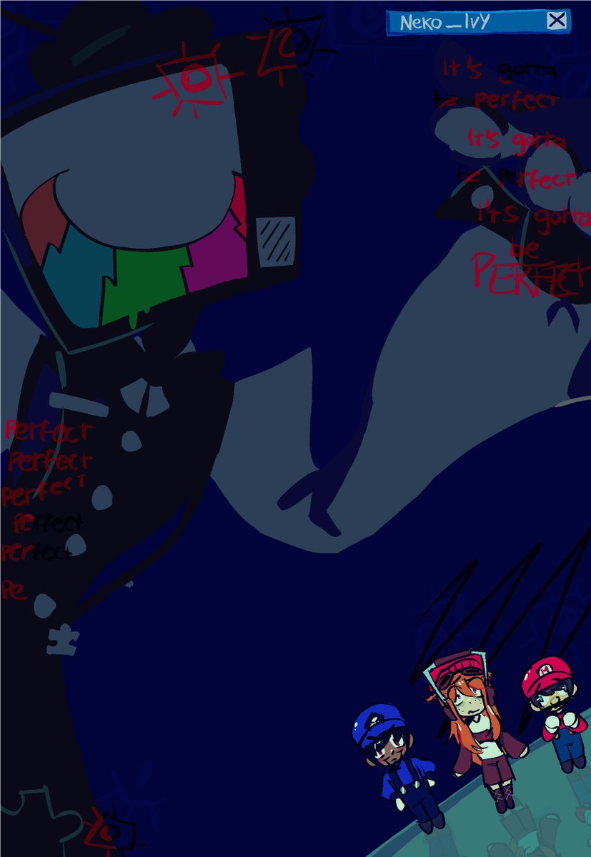 Neko_Ivyy's tweet photo. •Hice este dibujo de #SMG4 basado en la película IGBP, la cuál me parece una de las más interesantes y de las que más he repetido personalmente :3
Esta es mi primera ilustración usando Procreate, realmente me gusta mucho esta app. 💙✨
𐔌 #FanArt #SMG3 #Meggy #MrPuzzles #Mario꒱ https://t.co/3LIcu3RbfH