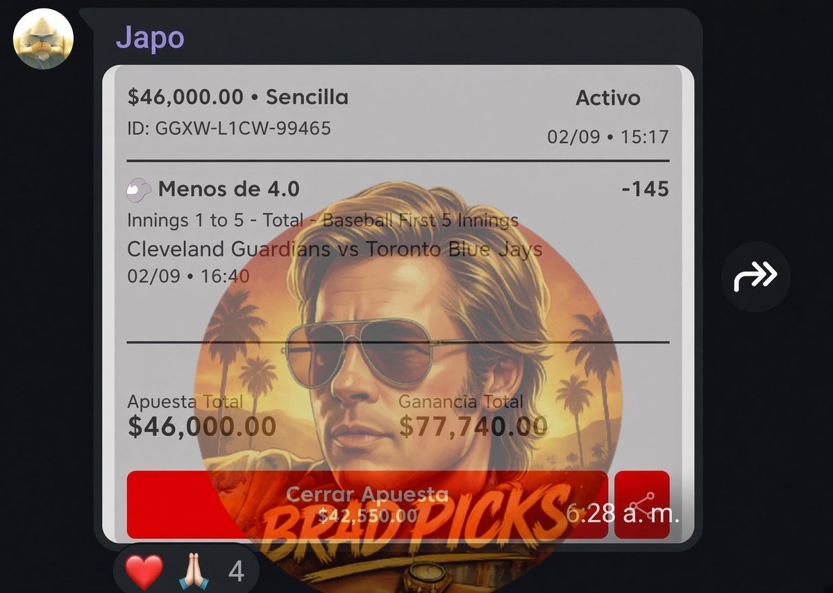 bradpicks1's tweet photo. ➡️JAPO TIME
GRUPO PREMIUM https://t.co/uqFhD9AXvM