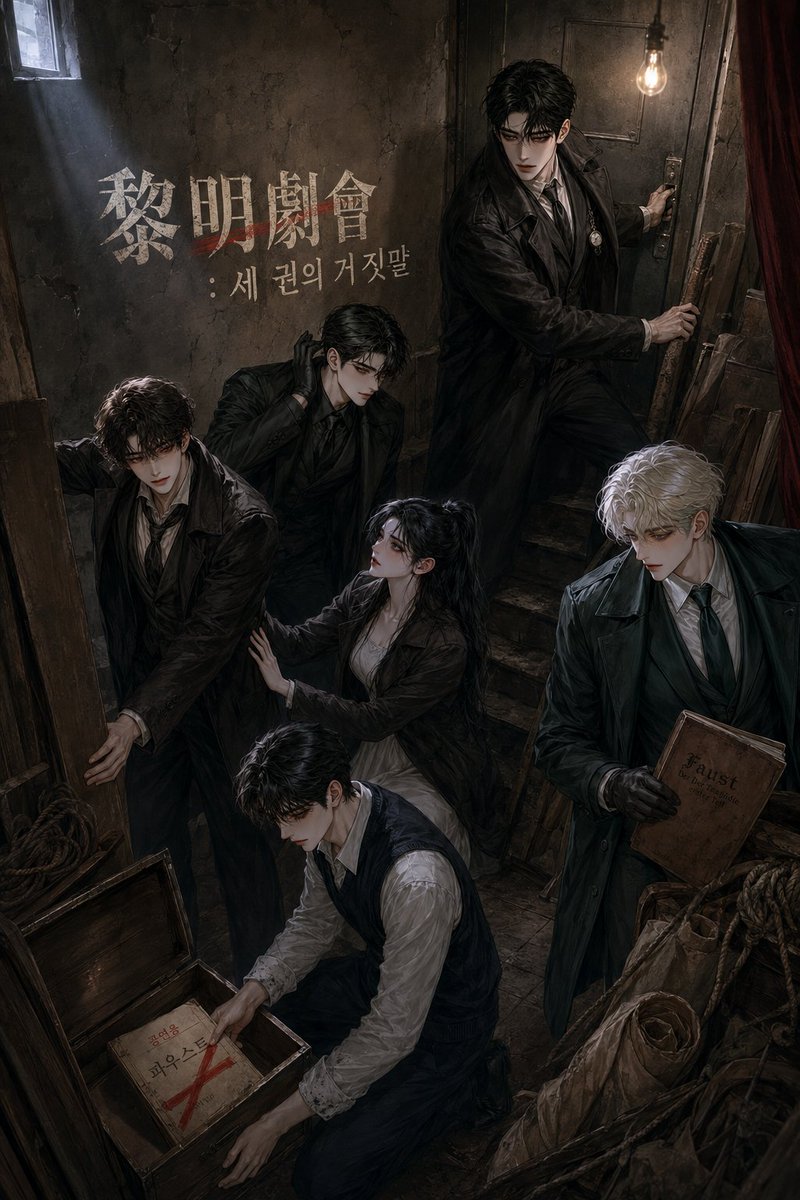 nukaismee's tweet photo. 黎明劇會 : 세 권의 거짓말
1932년 식민지 경성, 여명극회(黎明劇會) 단원 6인은 괴테 서거 100주년을 맞아 <파우스트> 희곡을 조선어로 공연하려 한다.
> https://t.co/2BpDfhRHCr
리핀(구 리티)에 이식 완료했습니다.
#리핀 #리티 #litychat #AI채팅 https://t.co/UrsHzrDW3I