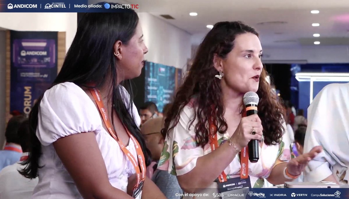ImpactoTIC's tweet photo. 🎙️ "Mi rol particular busca empoderar a más mujeres tomando decisiones basadas en datos, siendo más preparadas, dispuestas a seguir aprendiendo. Y en espacios como ANDICOM podemos seguir motivando a más mujeres" 📊
Sandra Milena Hernández, Country Manager, SAS (@Sas_Colombia )
#MujeresTIC