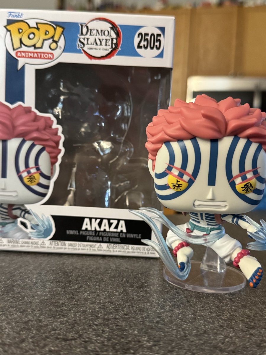 SightHysterical's tweet photo. Another joins the coven 
(Looked forward to getting this Funko after a fuck ass work day 😘 ) 
#akaza #kny https://t.co/tEnGFoDyt7