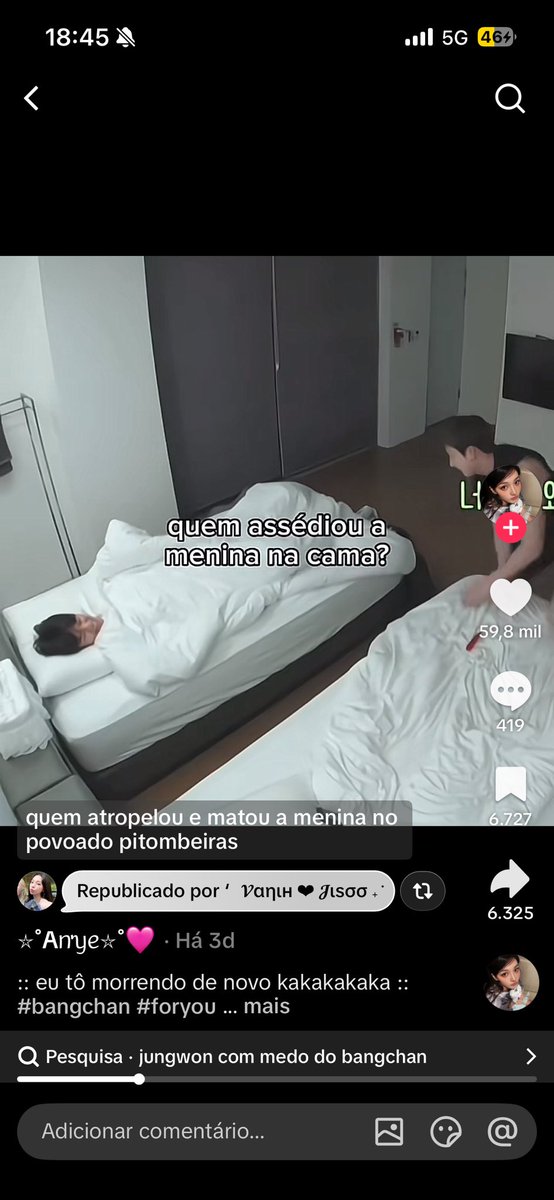 jeonginights's tweet photo. a gente do tt batalha todo dia contra o hate massivo que vem pra cima do Bang Chan, enquanto no tktk tem tonhona fazendo “””piadinha””” de assédio e se achando a super engraçada, e mais: milhares de pessoas nos comentários reclamando mas ela não apaga a porcaria do vídeo pq tá carente e precisa de engajamento