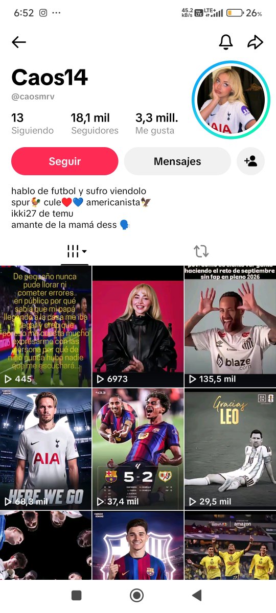 swampcy's tweet photo. Cuentas de tiktok q te dan cáncer 

Cule, SPURS y Sabrina Carpenter es como juntar a sida, gonorrea y sifilis. https://t.co/jeOUeIq8pc