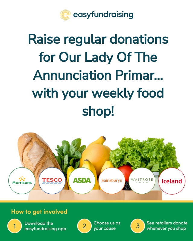 OLAParent's tweet photo. Raise FREE donations for Our Lady Of The Annunciation Primary School Glasgow - Parent Council EVERY time you shop online using @easyuk. Visit: https://t.co/qiITrXMyXb https://t.co/YVgTAfbaKU