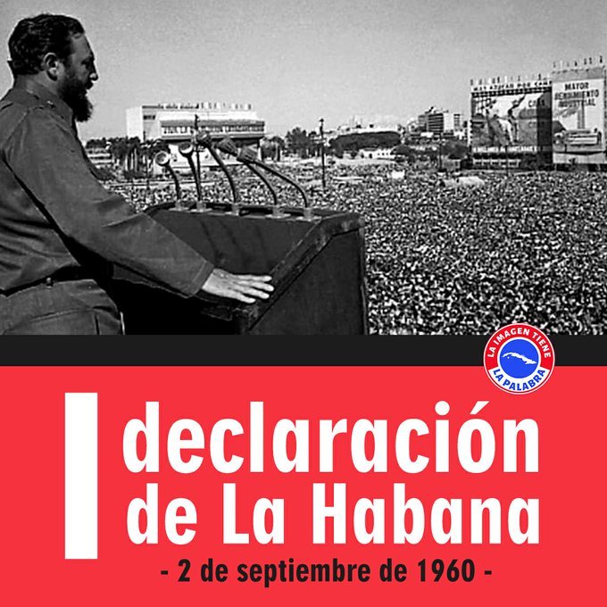 luthier789's tweet photo. 🇨🇺El 2 de septiembre de 1960 el pueblo cubano, reunido en Asamblea General en la hoy Plaza de la Revolución José Martí, aprueba la Primera Declaración de La Habana, en respuesta a las maniobras alentadas por Estados Unidos en la Organización de Estados Americanos (OEA). https://t.co/EuVEK02Flh