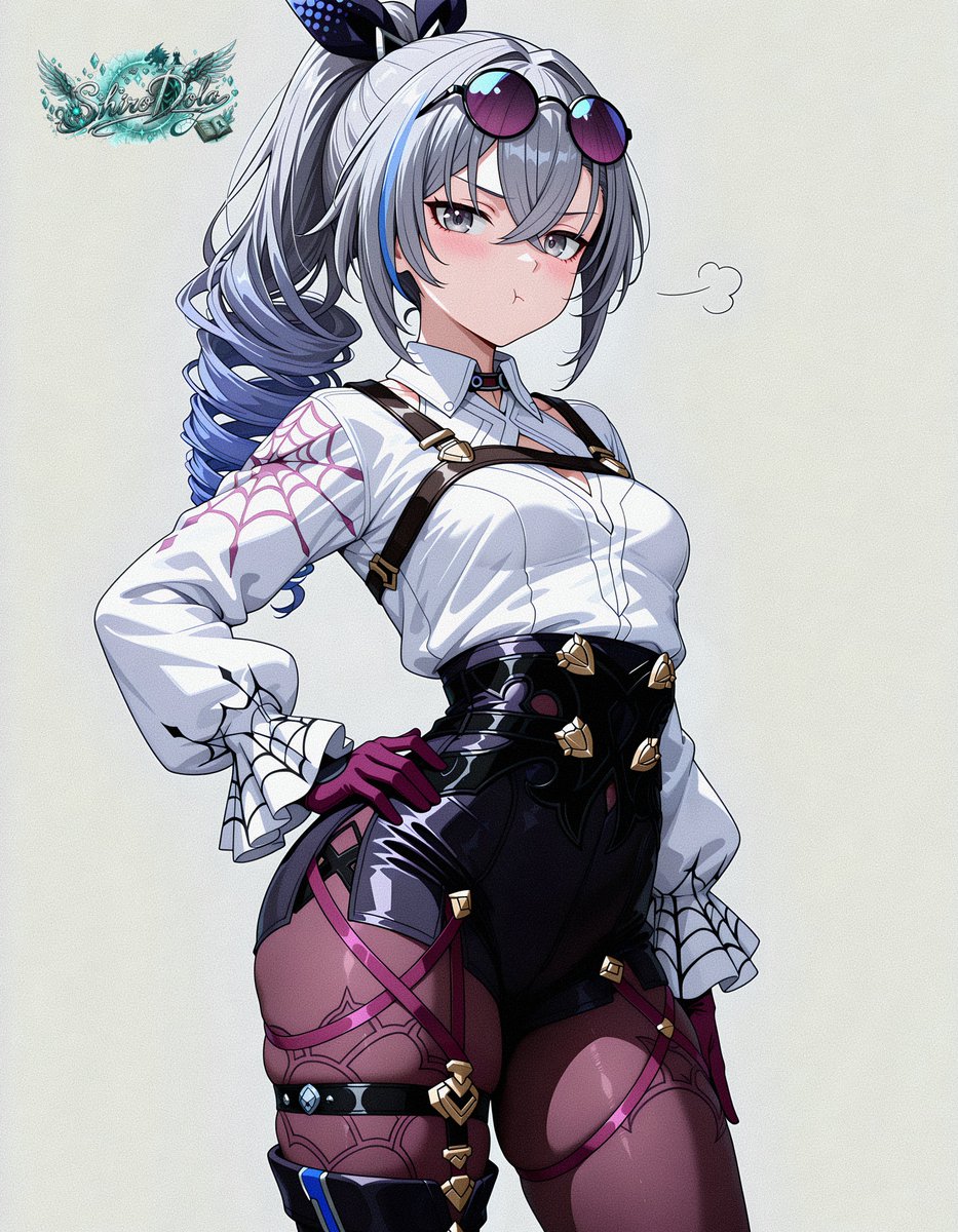 Shiro_Dolaaa's tweet photo. Seriously Blade ? You had ONE job.🙄 You forgot to do laundry again! 💜
#HonkaiStarRail #SilverWolf https://t.co/0njRzSKyAE