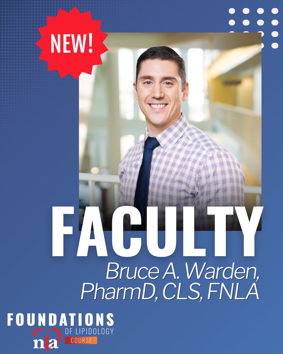 nationallipid's tweet photo. We're excited to announce two new additions to our #NLAFall course faculty lineups!
Bruce A. Warden, PharmD, CLS, FNLA
π Foundations of Lipidology β covering pharmacologic therapies & patient cases
Nikhil Bush Jayaram, MD
𧬠Mastering Triglycerides β covering hypertriglyceridemic pancreatitis & patient cases
These two bring fresh perspectives to an already incredible group of expert faculty, and we couldn't be more excited to have them on board for what is shaping up to be an exceptional two days.
Haven't registered yet? Don't wait! This is your last opportunity to attend an NLA course in 2026. October 1β2 in Orlando.π
π Register: https://t.co/96ylLkUCrx
#NLAFall #Lipidology #CME #CardiometabolicHealth #PreventiveCardiology