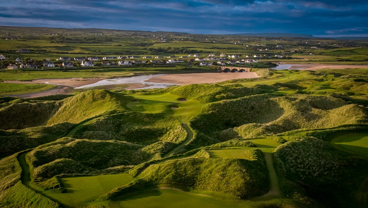 GOLFPASS's tweet photo. This weekend, the Walker Cup will visit a stunning links golf course where both goats and G.O.A.T.s have roamed for more than a century. https://t.co/wl8sW1JVxG https://t.co/vc8cSKXnPl
