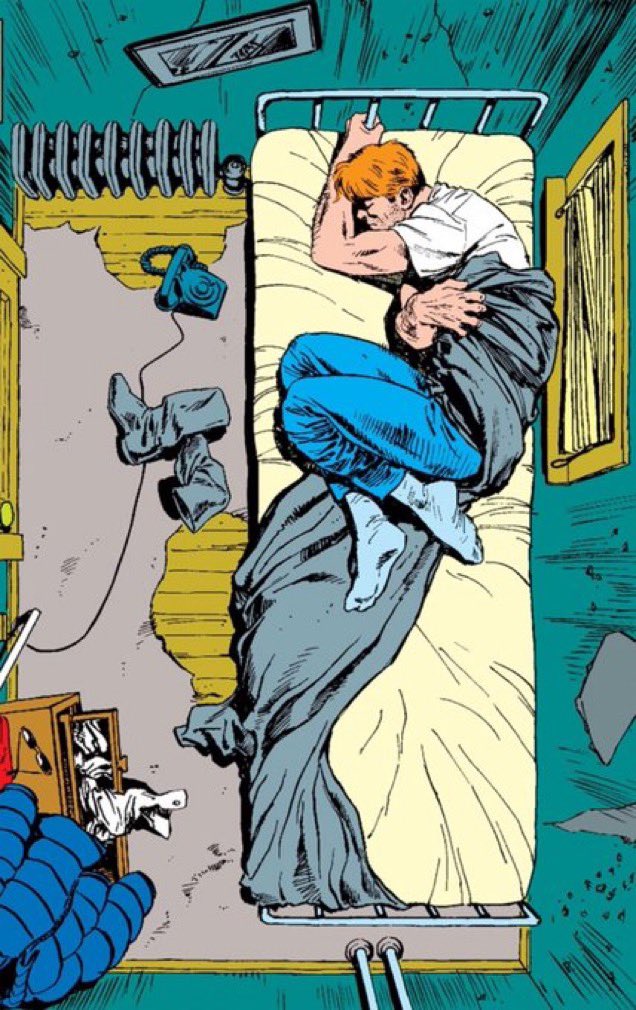 pmamtraveller's tweet photo. “The Decline of Matt Murdock,” by artist David Mazzucchelli https://t.co/Vpmih30fcb
