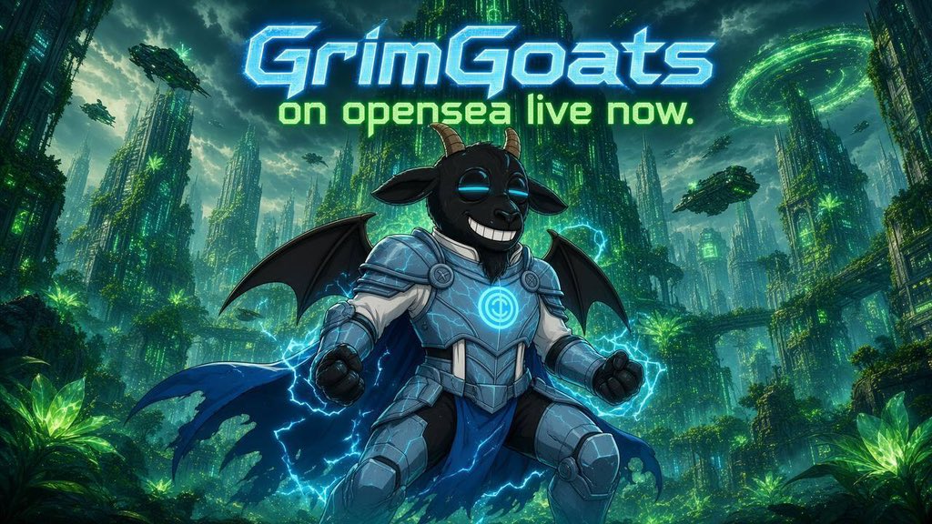 Books_RX's tweet photo. @binance GRIMGOATS NFT MINT IS LIVE 🐐

1,666 stitched cursed goats.

Hand-drawn with 120+ traits
7 average stitch marks per goat
instant reveal, and a 0.0006 ETH mint.

max 5 per wallet.
@GrimGoatsNFT 

https://t.co/E9QdyEmhSx…

https://t.co/P6nD5CHPk4 https://t.co/vHW2gyAkoz