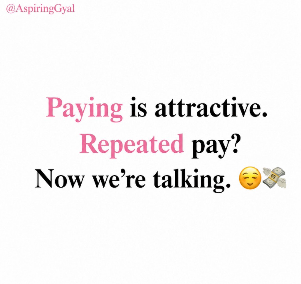 AspiringGyal's tweet photo. One payment is cute. Consistency is the actual flex. 💅💸 https://t.co/nJFoEVHZ7P